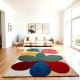 Handcrafted Floral Abstract Multicolor Living Room Rug